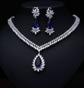 Bridal Necklace Set with AAA Zircon Earrings